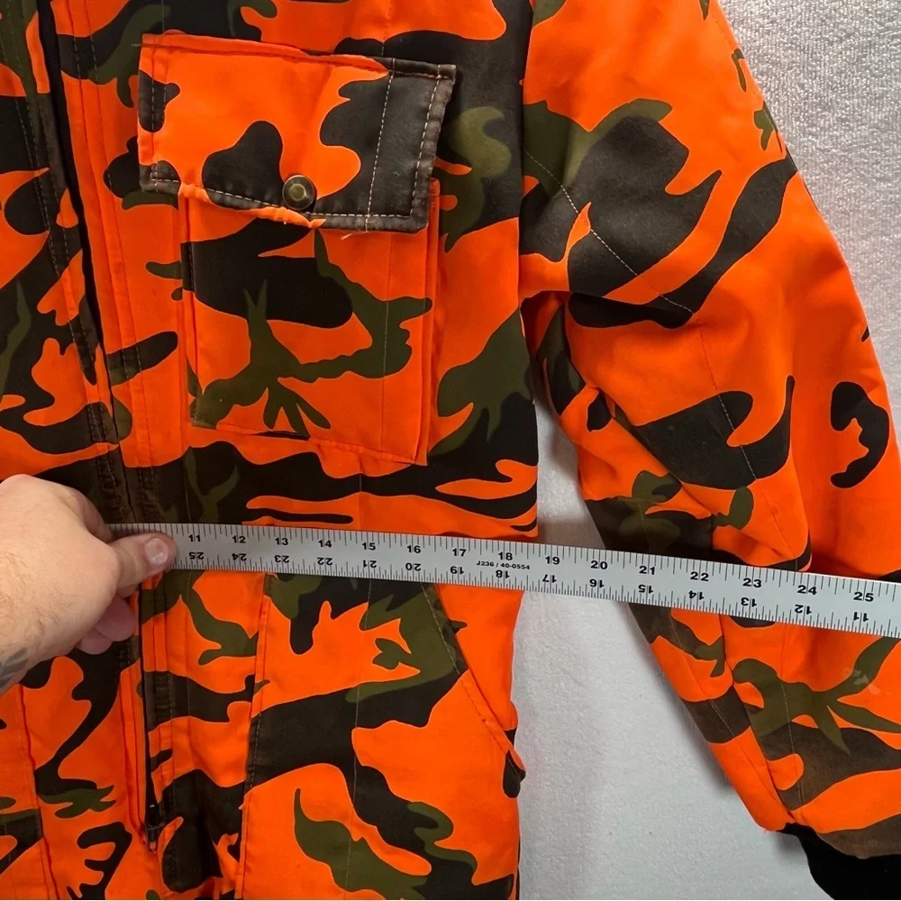 SafTBak Orange Camo Hunting Overalls Boys L Hunt‎ outdoors Winter